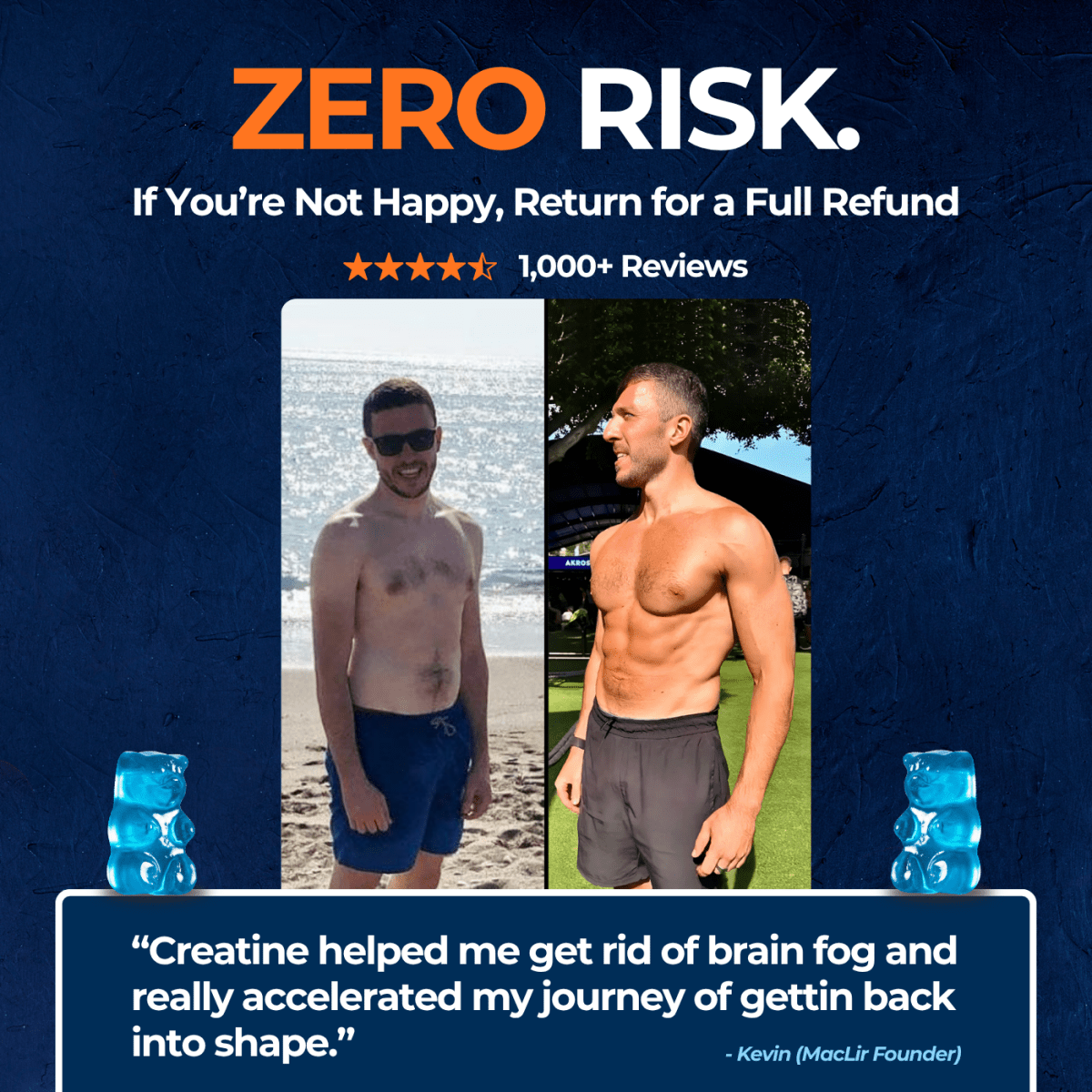 MacLir Creatine Gummies - Blueberry Burst