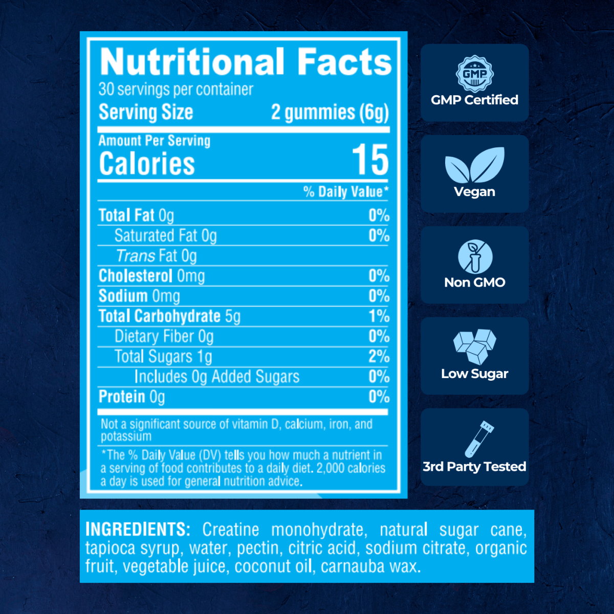 MacLir Creatine Gummies - Blueberry Burst